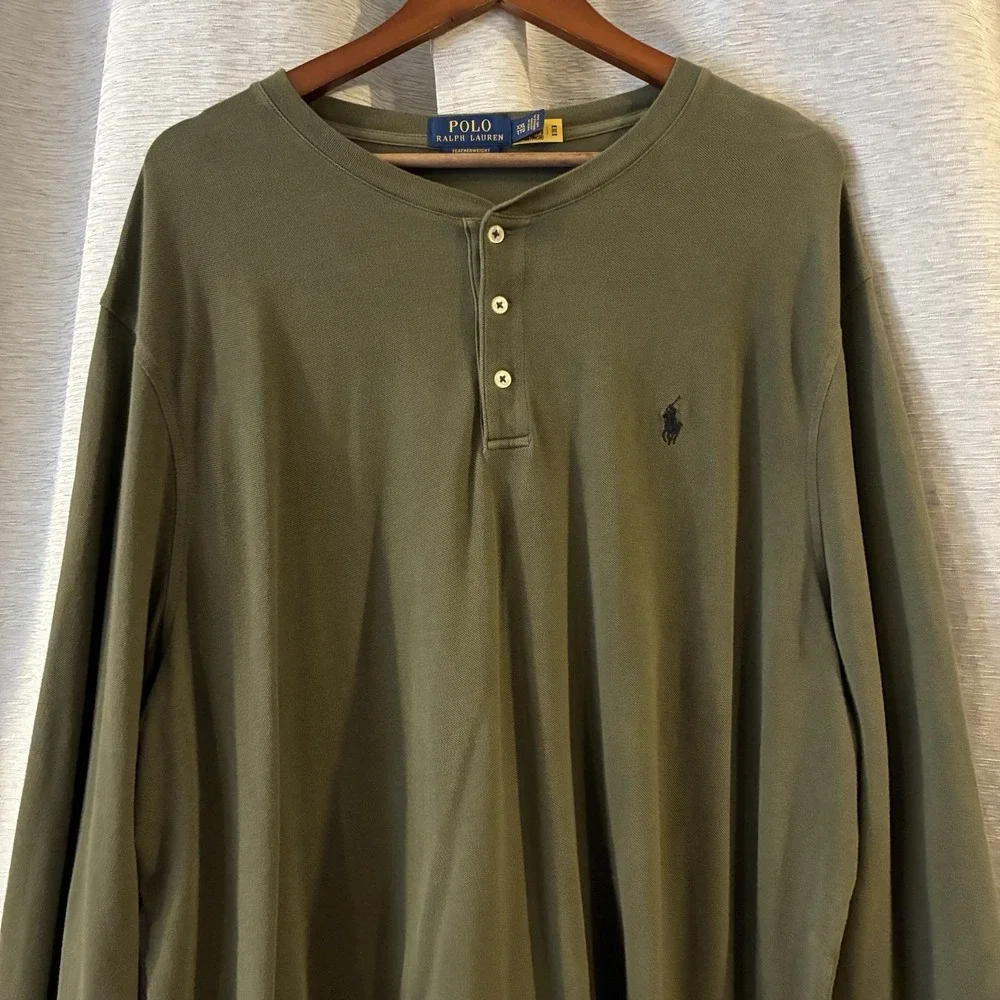 Polo Ralph Lauren Rugby Long Sleeve Men XXL Pullover Sweater‎ 1/4 Button